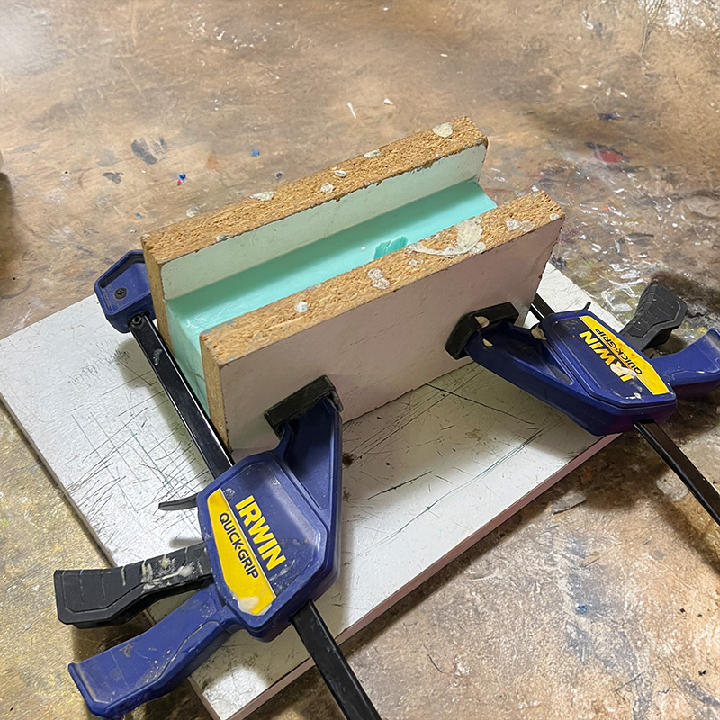 Custom mold for musky bait epoxy pouring